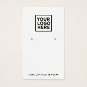 Logo Moderne Simple Bijoux Écouter Carte d'afficha (Devant)
