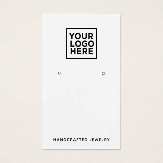 Logo Moderne Simple Bijoux Écouter Carte d'afficha (Devant)