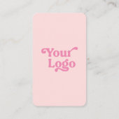 Logo moderne tendance rose Business Raffle Ticket (Dos)