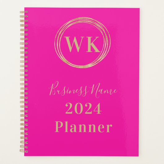 Logo Monogram Pink Gold Business 2024 (Devant)