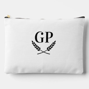 Logo monogramme chic en crème de laurier grand sac