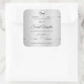 Logo Monogramme Étiquette de produit Parties scint (Sac)