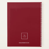 Logo monogramme initiales rouge blanc affaires 202 (Dos)