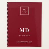 Logo monogramme initiales rouge blanc affaires 202 (Devant)