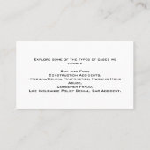 LOGO MONOGRAMME LIGNE BRONZE CARTE DE VISITE PROFE (Dos)