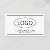 Logo monomaliste blanc et carte BlackBusiness (Devant)