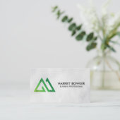 Logo Montagnes | Carte de visite professionnelle n (Debout devant)