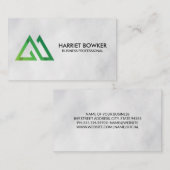 Logo Montagnes | Carte de visite professionnelle n (Devant / Derrière)