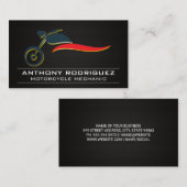 Logo moto | Carte de visite de fibre de carbone (Devant / Derrière)