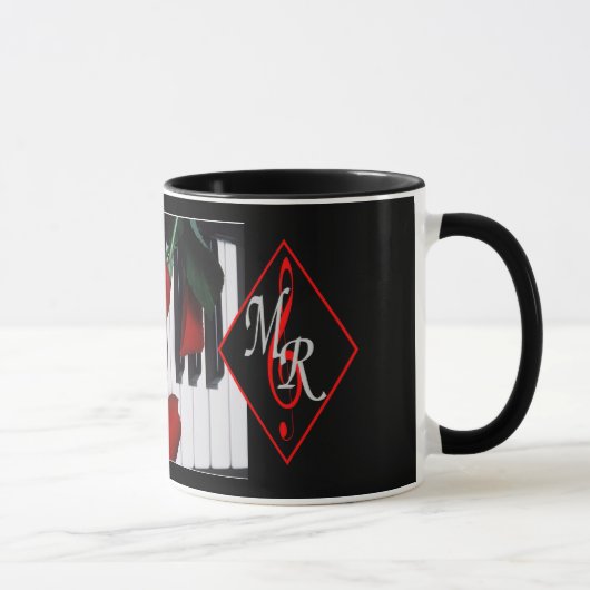 Logo Mug de Michael Rose avec touches de piano (Droite)