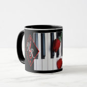 Logo Mug de Michael Rose avec touches de piano (Devant gauche)