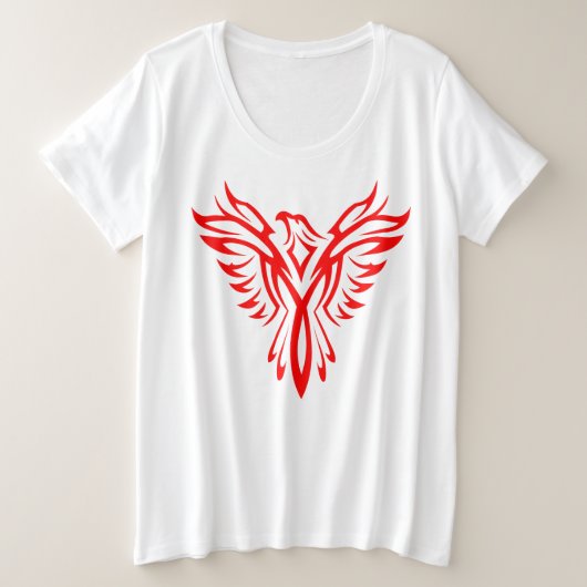 Logo Mythique Phoenix Bird Rising (Rouge) (Design devant)