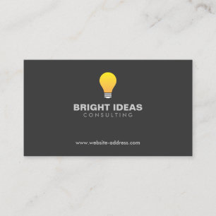 LOGO N° 3 Carte de visite LIGHTBULB