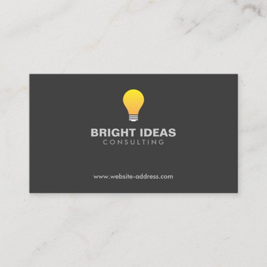 LOGO N° 3 Carte de visite LIGHTBULB (Devant)