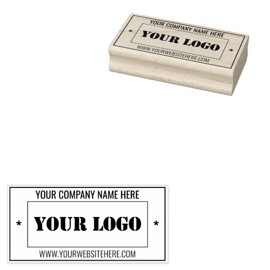 Logo Naam Info Professioneel Rubber Stempel Voorbe (Gestempeld)