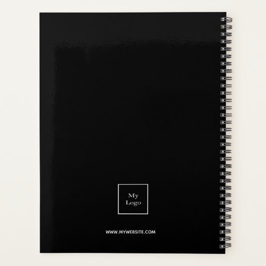 Logo noir blanc monogramme initiales affaires (Dos)