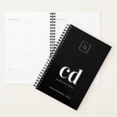 Logo noir blanc monogramme initiales business 2026 (Devant avec enveloppe)