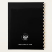 Logo noir blanc monogramme initiales entreprise (Dos)