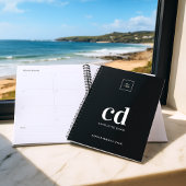 Logo noir blanc monogramme initiales entreprise 20