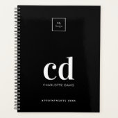 Logo noir blanc monogramme initiales entreprise 20 (Devant)