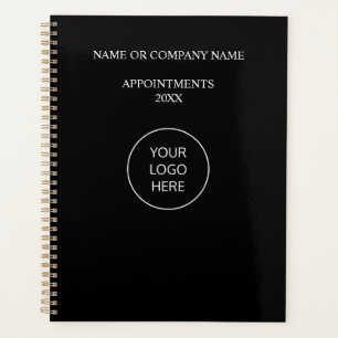 Logo Noir Blanc Planificateur de rendez-vous profe