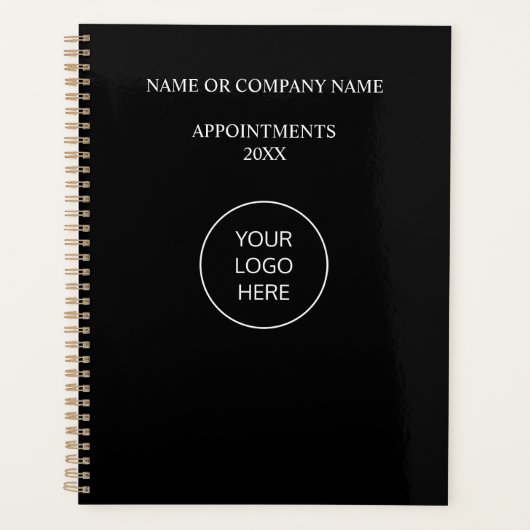 Logo Noir Blanc Planificateur de rendez-vous profe (Devant)