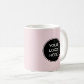 Logo noir Blush Pink Mug (Devant droit)