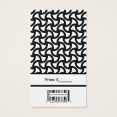 Logo noir et blanc avec codes à barres (Dos)