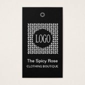 Logo noir et blanc avec codes à barres (Devant)