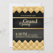 Logo noir et or Grand Invitation d'ouverture (Devant)