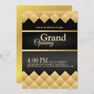Logo noir et or Grand Invitation d'ouverture