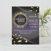Logo noir et or Grand Invitation d'ouverture (Debout devant)