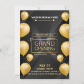 Logo noir et or Grand Invitation d'ouverture (Devant)