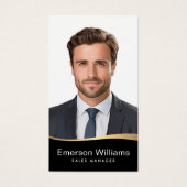 Logo noir fausse onde dorée Logo photo code QR (Devant)