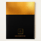 Logo noir or monogramme entreprise initiale (Dos)