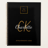 Logo noir or monogramme moderne entreprise 2023 (Devant)