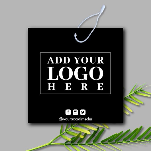 Logo noir Social Media Professional Hang Tag