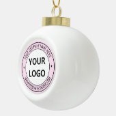 Logo Nom Site Web Entreprise Décoration de Noël Ca (Droite)
