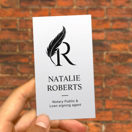 Logo Notarisseer monogram Visitekaartje