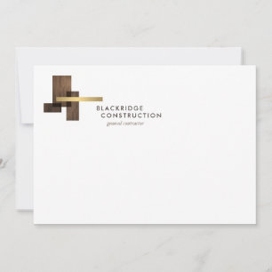 Logo Notitiekaart voor Aannemers Bouwbedrijf Notitiekaartje