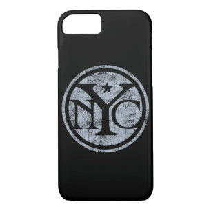 Logo NYC vintage en détresse iPhone 7 Coque