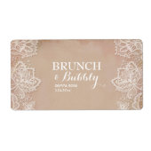 logo of Baby shower mini-champagne-etiket Etiket (Voorkant)