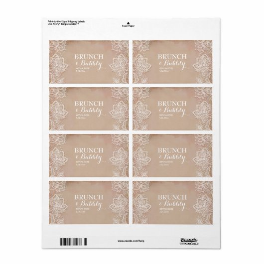 logo of Baby shower mini-champagne-etiket Etiket (Full Sheet)