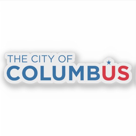 Logo of Columbus, Ohio, USA Sticker (Voorkant)