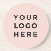 logo- of fotoroze zandbak onderzetter (Voorkant)