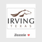 Logo of Irving, Texas, USA Sticker (Vel)