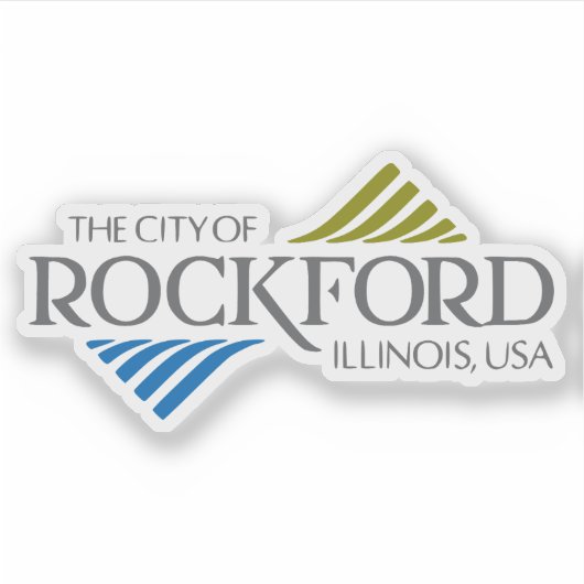 Logo of Rockford, Illinois, USA Sticker (Voorkant)