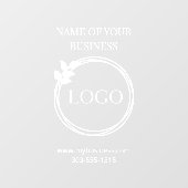 Logo Ondoorzichtig venster vastkleven Raamsticker (Vel)