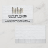 Logo onroerend goed | Brick Wall Visitekaartje (Voorkant / Achterkant)