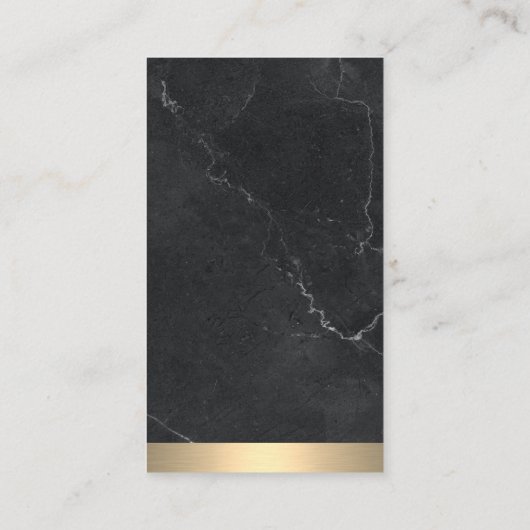 Logo onroerend goed | Goud | Marmer Visitekaartje (Achterkant)